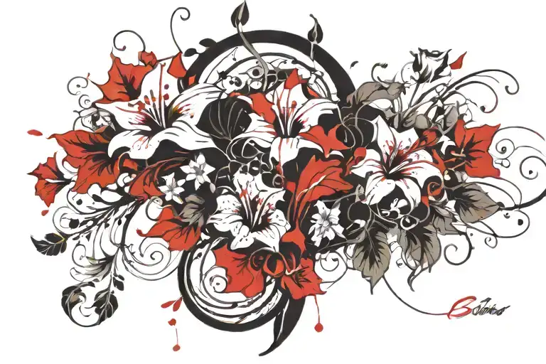 Swirling Morning Glory Vine