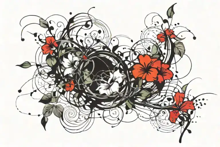 Swirling Morning Glory Vine