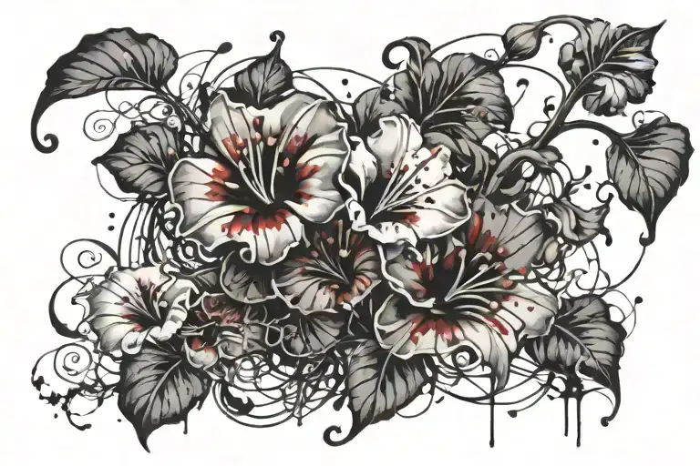 Swirling Morning Glory Vine