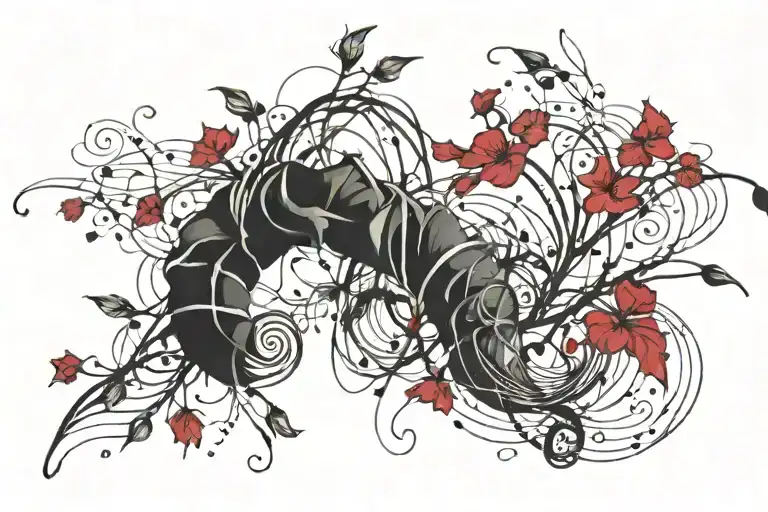 Swirling Morning Glory Vine