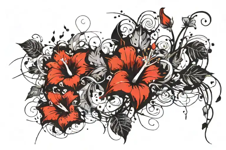 Swirling Morning Glory Vine