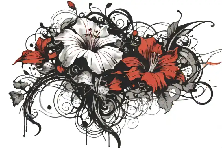 Swirling Morning Glory Vine