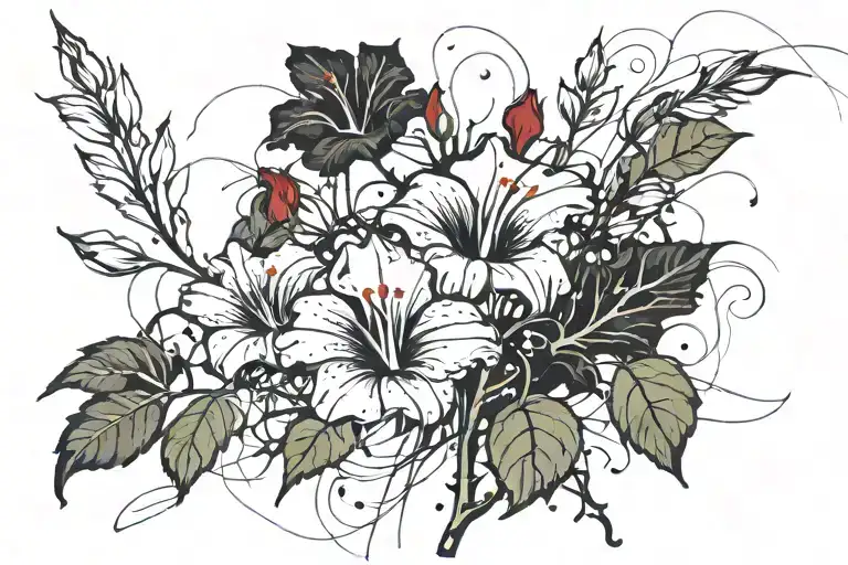 Swirling Morning Glory Vine