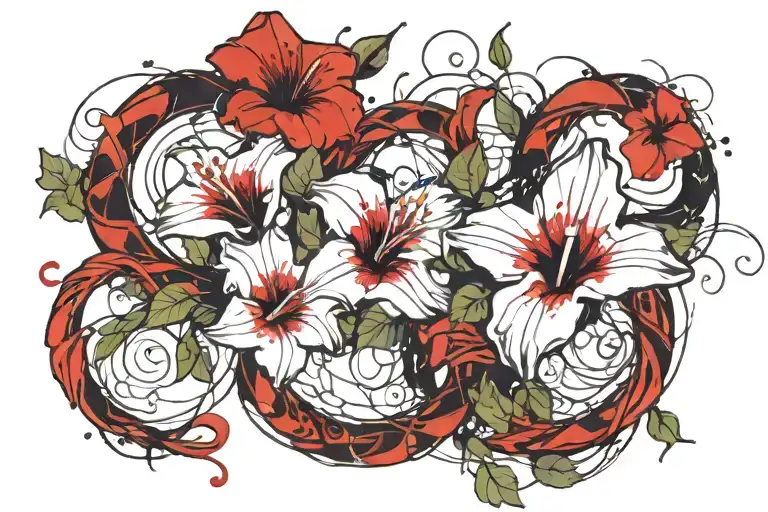 Swirling Morning Glory Vine