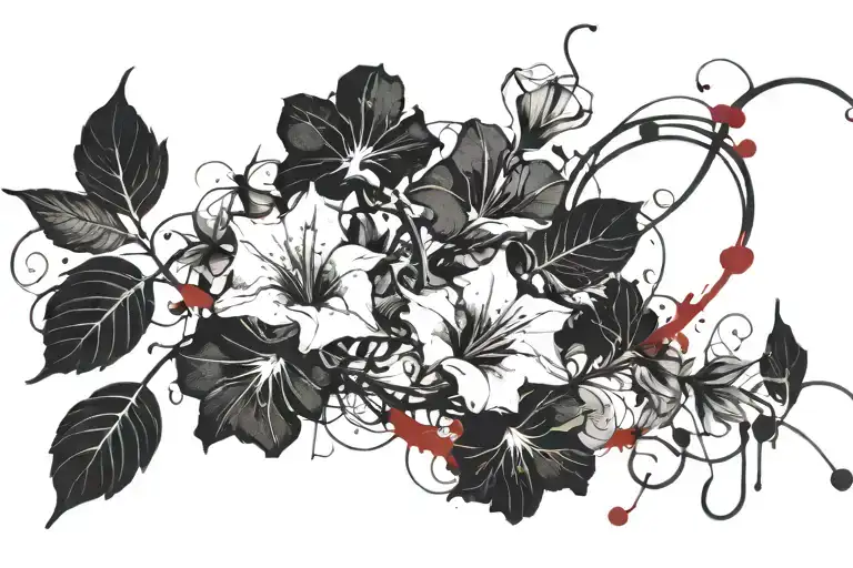 Swirling Morning Glory Vine