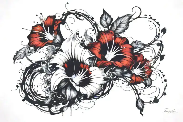 Swirling Morning Glory Vine