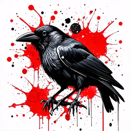 Crow With One And A Vial