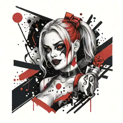 Hentai Nude Harley Quinn Tattoo Design