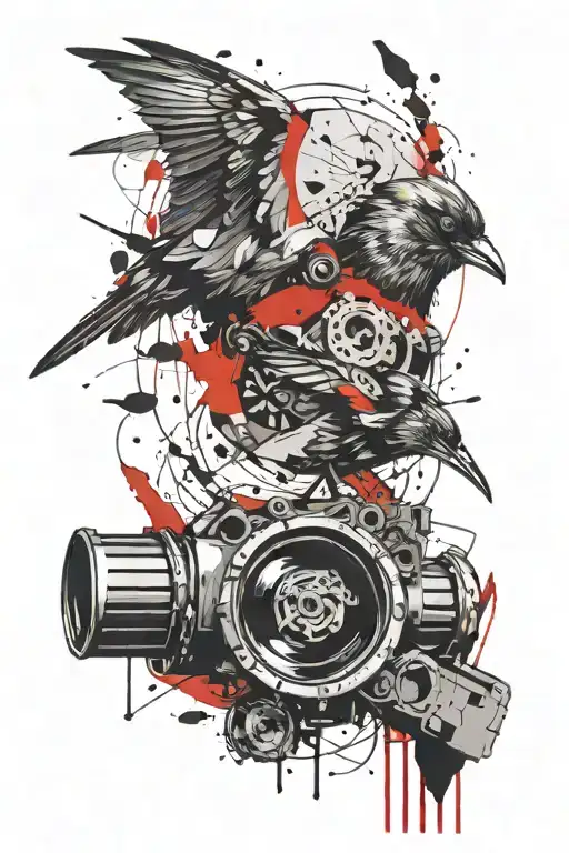 Bird Looking Through Telescoop