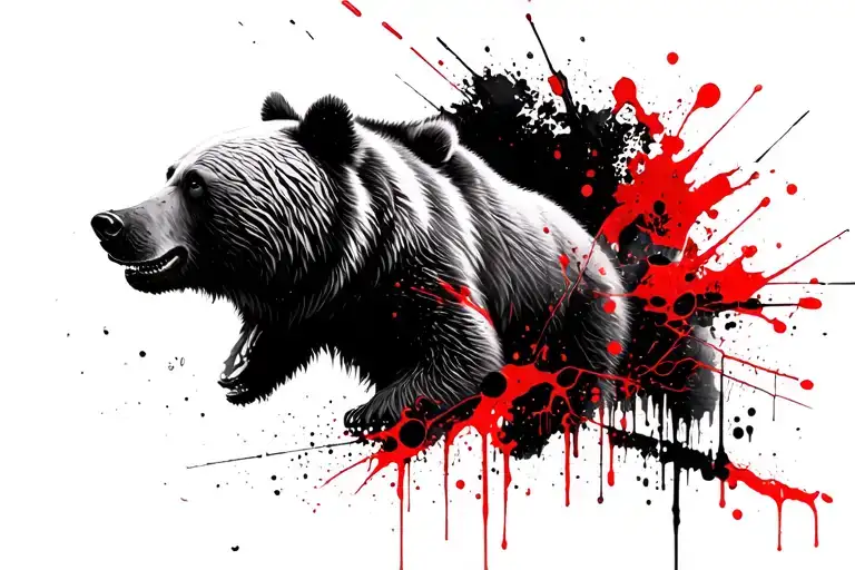 Nature Scenery With A Bear