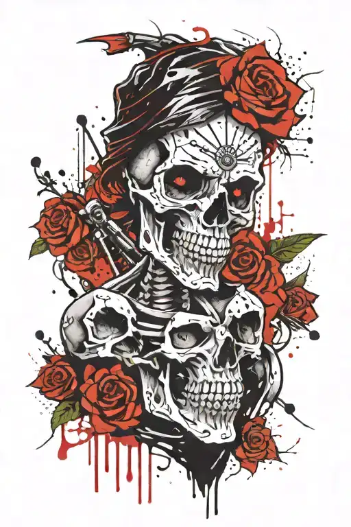 Deth Warrior Skeleton Head