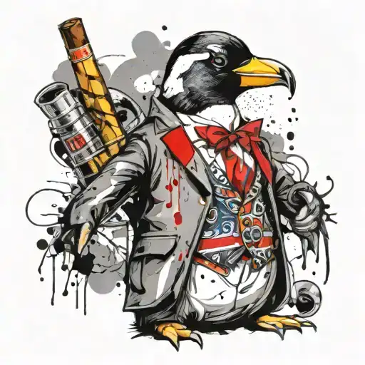 Penguin With A Cigar
