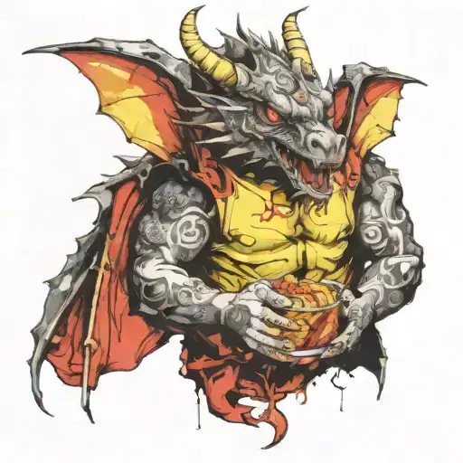 Dragon Child And His Arm Snack