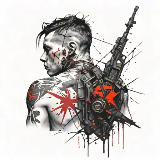 Cyberpunk Shoulder Blade