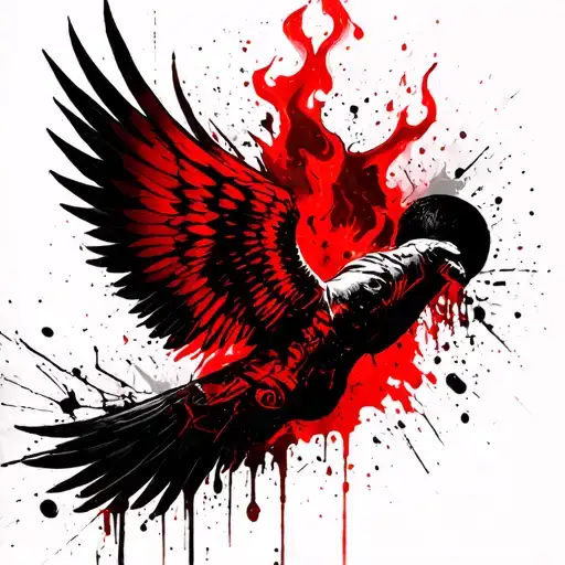 Filin Flyin Up With Fire Wings