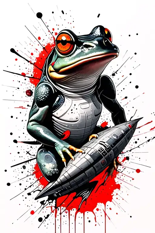 Frog And Space Ship