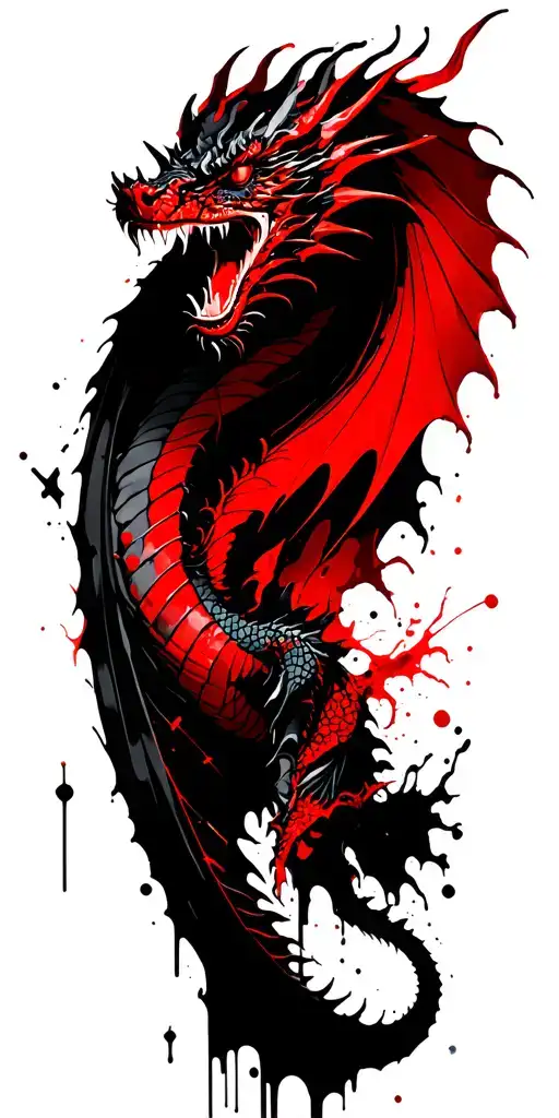 Dragon And Constellation Gemini Sign