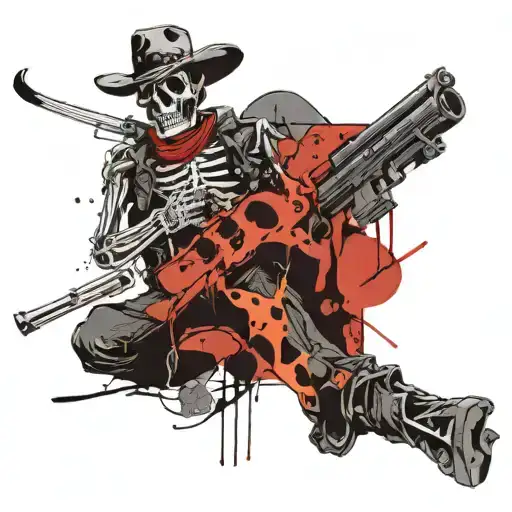 Cowboy Skeleton Gunslinger