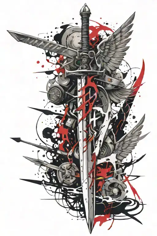 Sword And Wings Arm