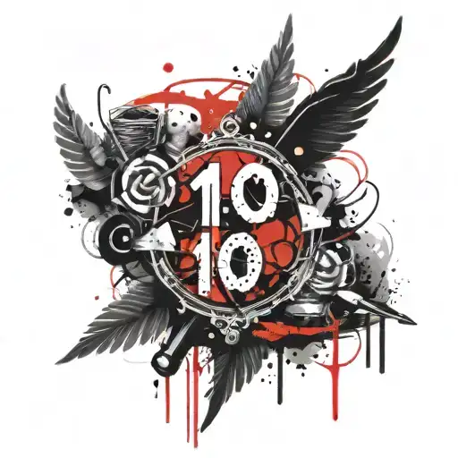 The Number 100 Written Gothic