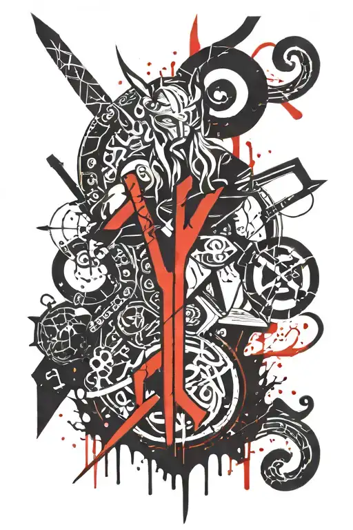 Viking Runes Thor Y Loki