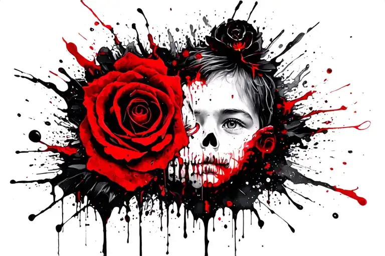 A Memorial Tattoo On My Back That Is Dark And Mysterious That Is About My Dead Child