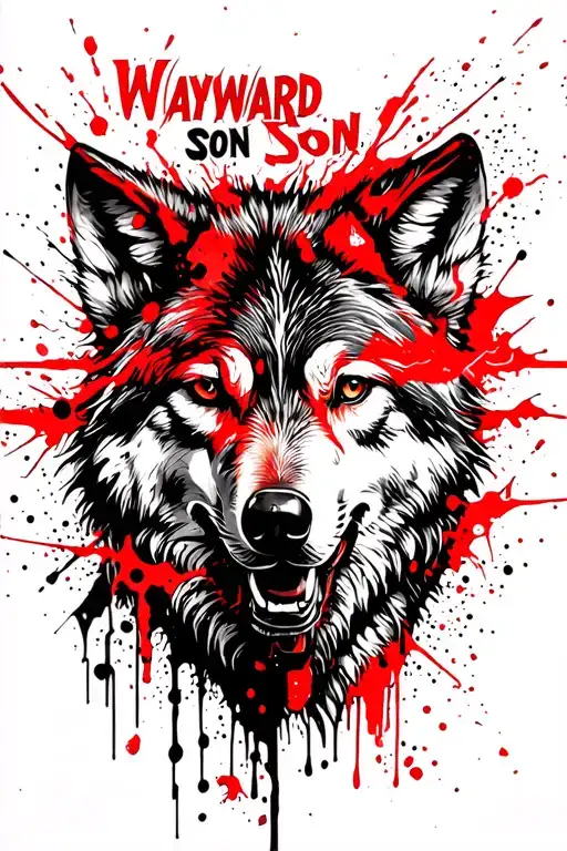Wolf And Text Wayward Son