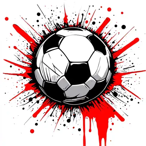 Soccer A Pateada Ball To A Football Arch