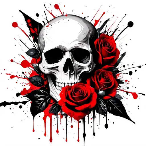 Skull And Roses