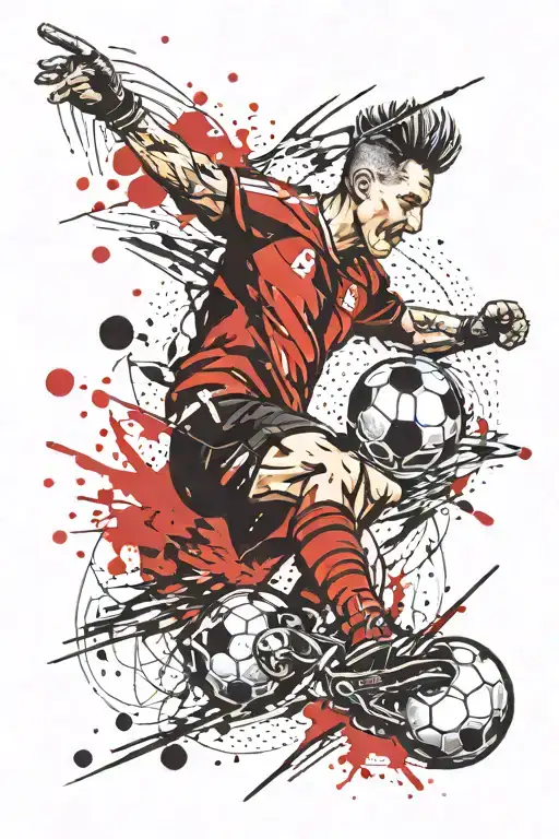 A Cannon Shooting Out A Soccer Ball