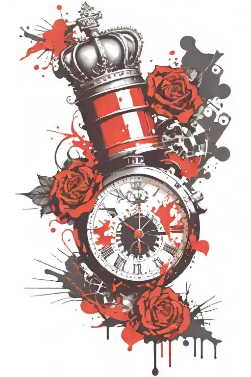 Crown Clock Dad Money Succes Life