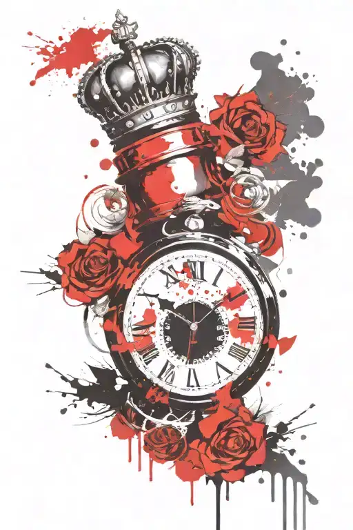 Crown Clock Succes Love