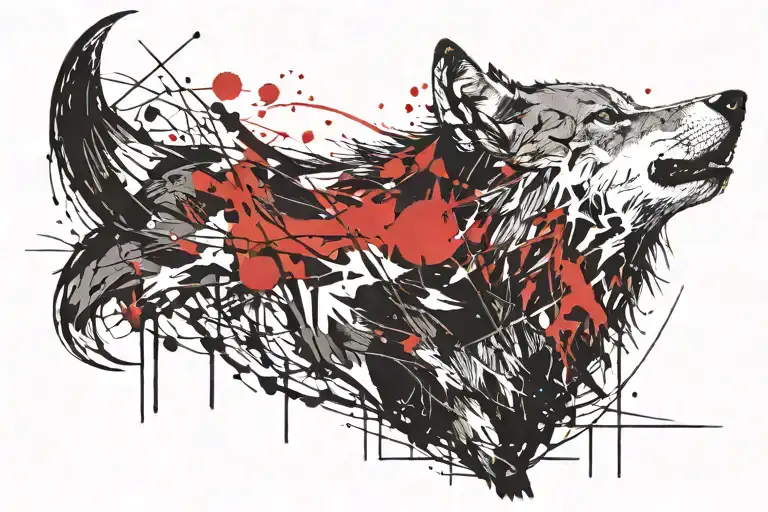 Wolf Howling At The Moon