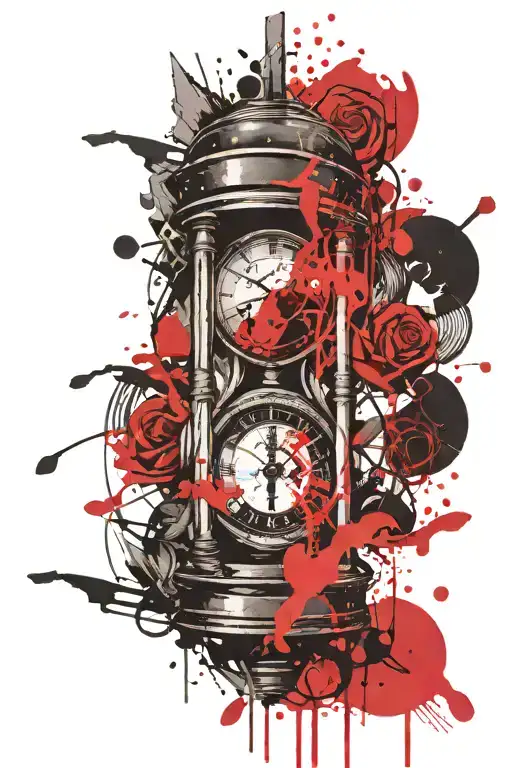 Analog And Hourglass