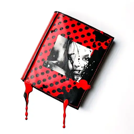 Leather Bound Book With Dot Pattern