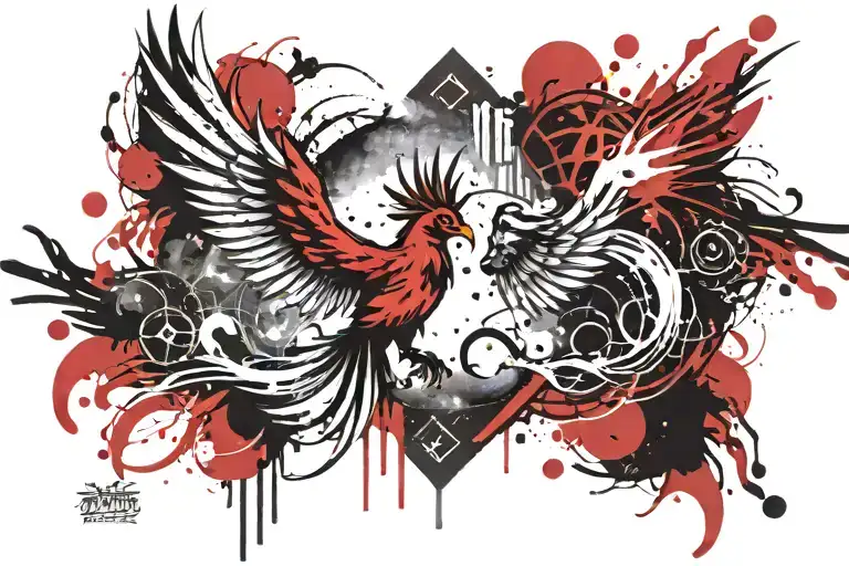 Galactic Phoenix Rising Into Milky Way