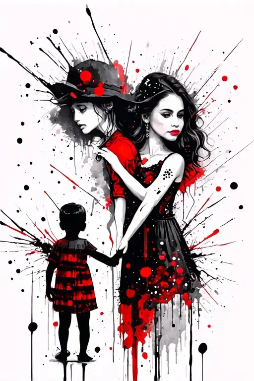 Mom Child Holding Hands