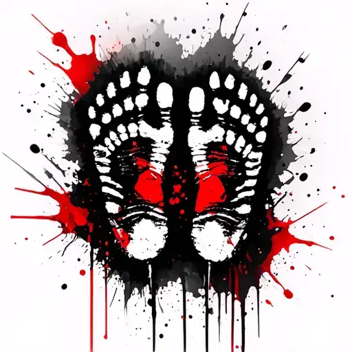 Pathfinder With The Footprints Of My Two Children Samuel And Emilia