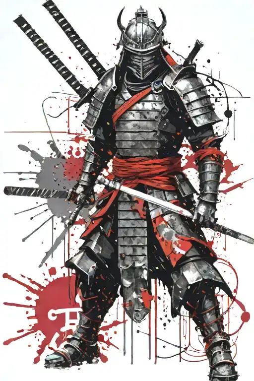 Armor Of God With The Aesthetic Of A Samurai Warrior