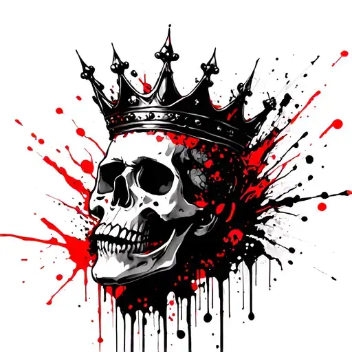 Skull Wearing A Crown
