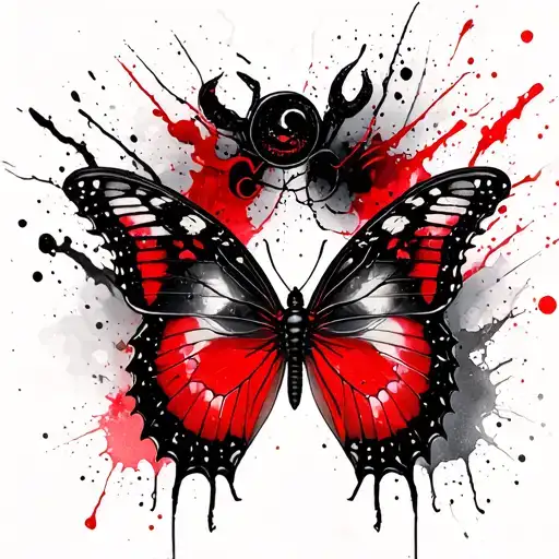 Butterfly And Scorpio Zodiac Sign Incorporated