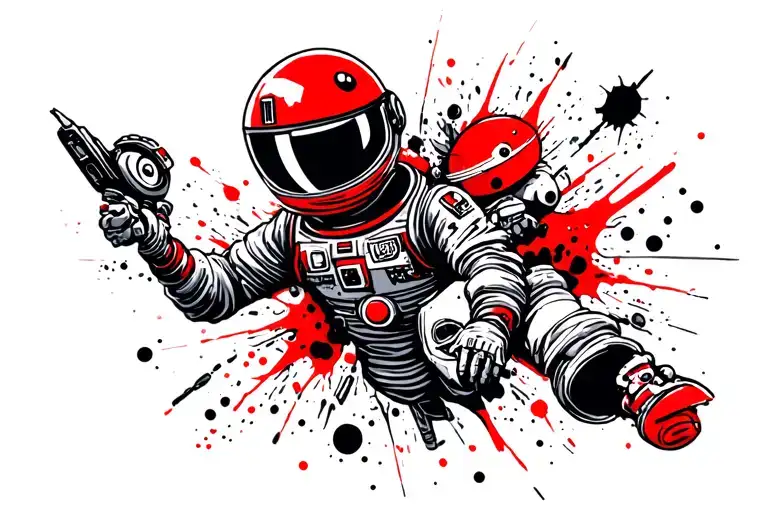 Cartoon Characters In Space Themed