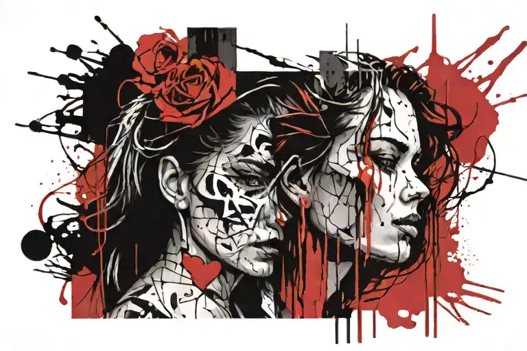 A Candle In A Darkness Room And A Woman's Face On Side