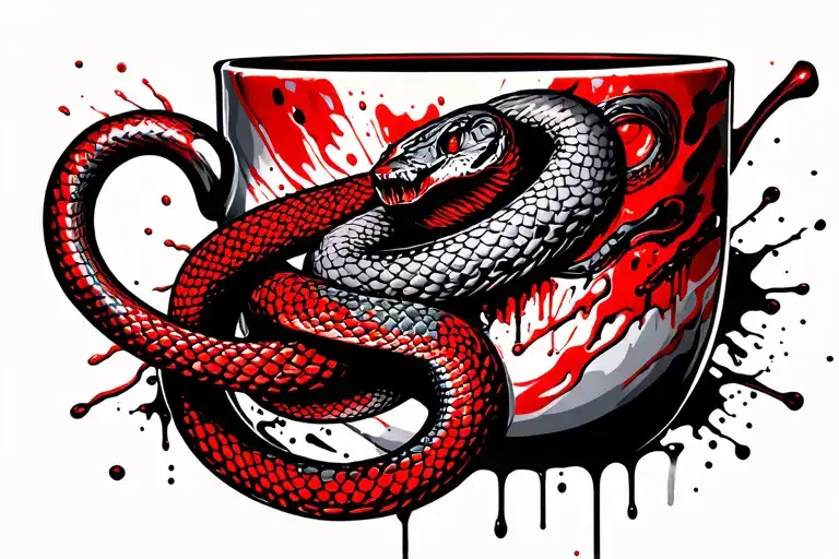 Cup Of Hygieia With Snake Wrapping Around Circumference Of Front And Back Of Arm