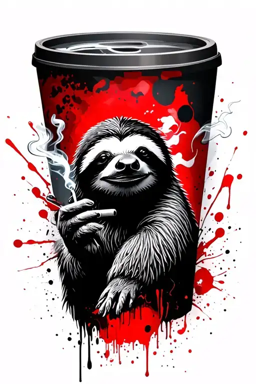 Sloth Smoking A Joint