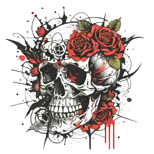 Skull And Roses