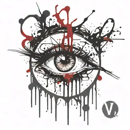 Eyes Crying Venom Drips
