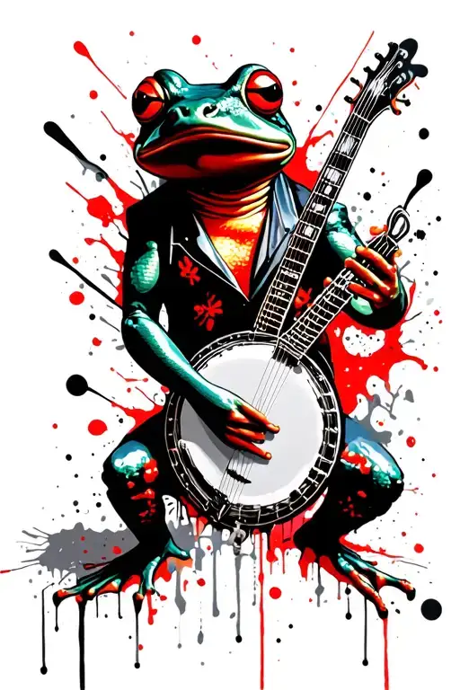 Banjo Playing Frog