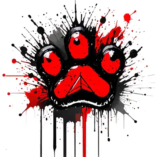 Dog Paw With Geometry