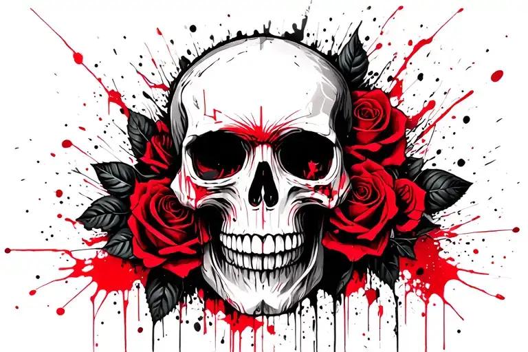Skull And Roses